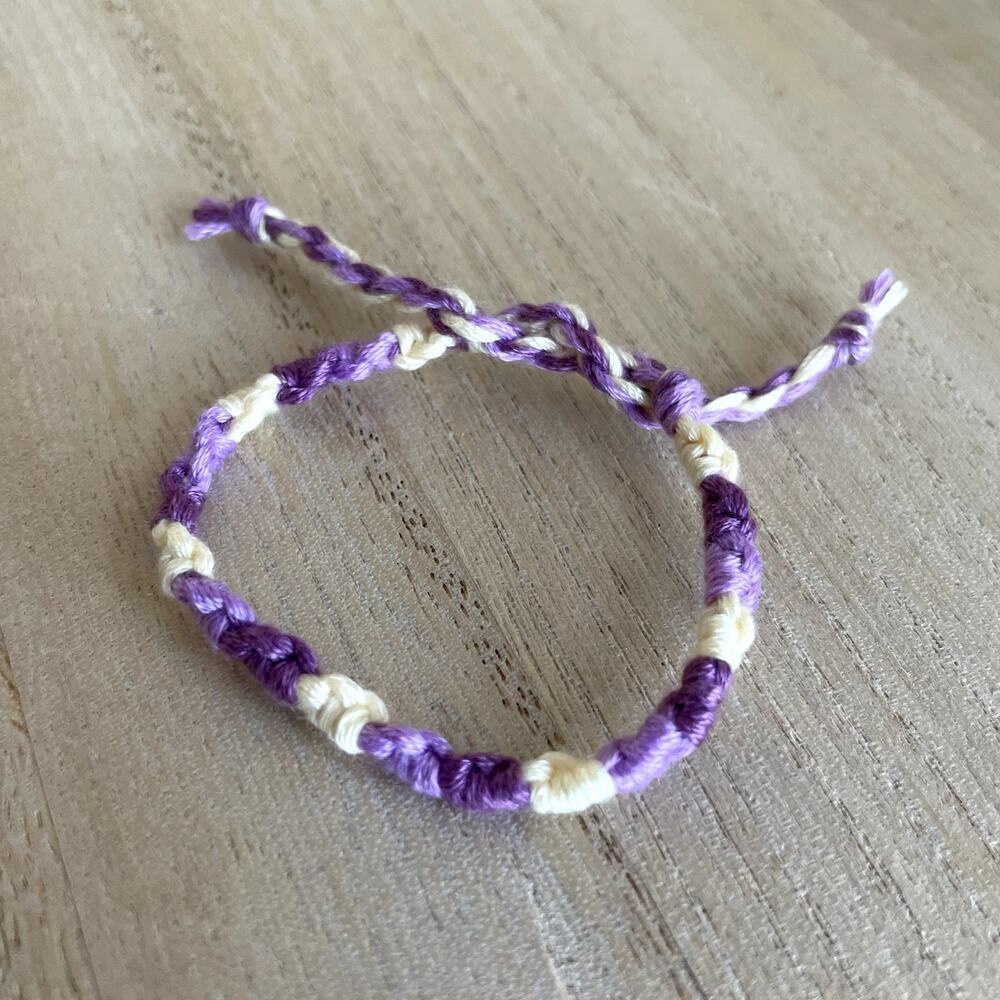Eugenia Bracelet, anklet, trendy, comfortable, tie, embroidery thread, woven, gi